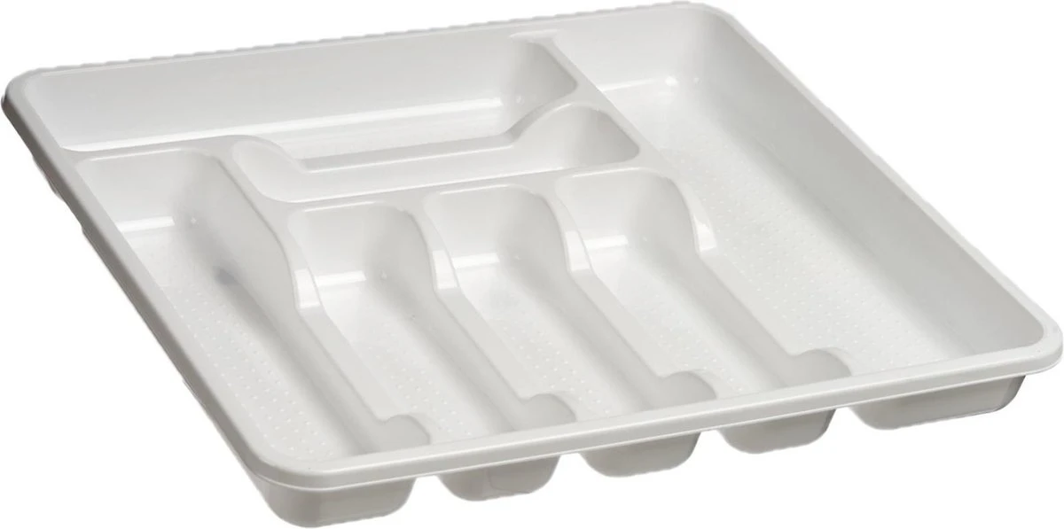 Kunststof bestekbak/bestekhouder 7-vaks wit 42 x 39 cm - Keukenlade/besteklade inzetbakken Kunststof Bestekbak/bestekhouder 7-vaks Wit 42 X 39 Cm - Keukenlade/besteklade Inzetbakken -Le Creuset Winkel 1200x597 5