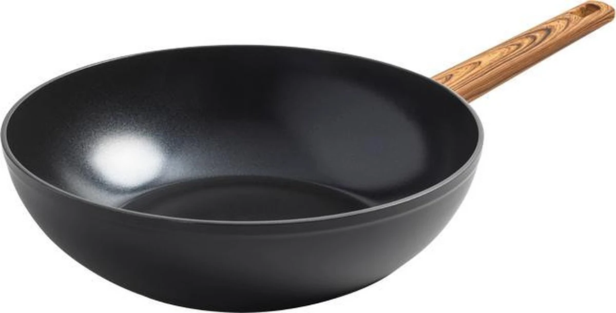 Gero Mark wok Ø 28 cm - aluminium - inductie - PFAS-vrij Gero Mark Wok Ø 28 Cm - Aluminium - Inductie - PFAS-vrij -Le Creuset Winkel