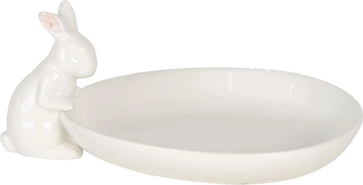 Clayre & Eef Serveerschaal 20x13x8 cm Wit Keramiek Ovaal Konijn Presenteerschaal Dienblad Decoratie Schaal Clayre & Eef Serveerschaal 20x13x8 Cm Wit Keramiek Ovaal Konijn Presenteerschaal Dienblad Decoratie Schaal -Le Creuset Winkel 1200x612 6