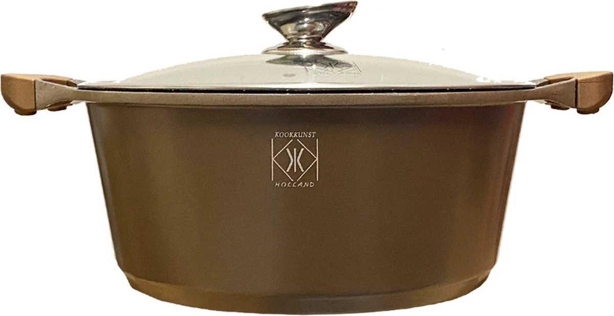 Kookkunst Holland pannenset 10 delig inductie met deksels en silicone koudgrepen - koper Kookkunst Holland Pannenset 10 Delig Inductie Met Deksels En Silicone Koudgrepen - Koper -Le Creuset Winkel