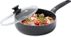 GreenPan Cambridge Hapjespan Met Deksel 24cm - Zwart - Inductie - PFAS-vrij -Le Creuset Winkel 1200x629 2