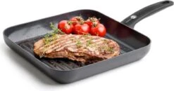 GreenPan Cambridge Grillpan 28cm - Zwart - Inductie - PFAS-vrij 2 GreenPan Cambridge Grillpan 28cm - Zwart - Inductie - PFAS-vrij -Le Creuset Winkel 1200x634 1