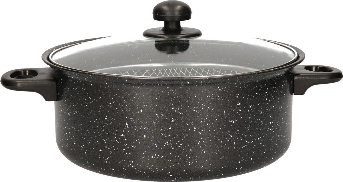 Benson Frituurpan met Korf - Ø 26 cm - Carbonstaal met Marmer Coating Benson Frituurpan Met Korf - Ø 26 Cm - Carbonstaal Met Marmer Coating -Le Creuset Winkel 1200x638 3
