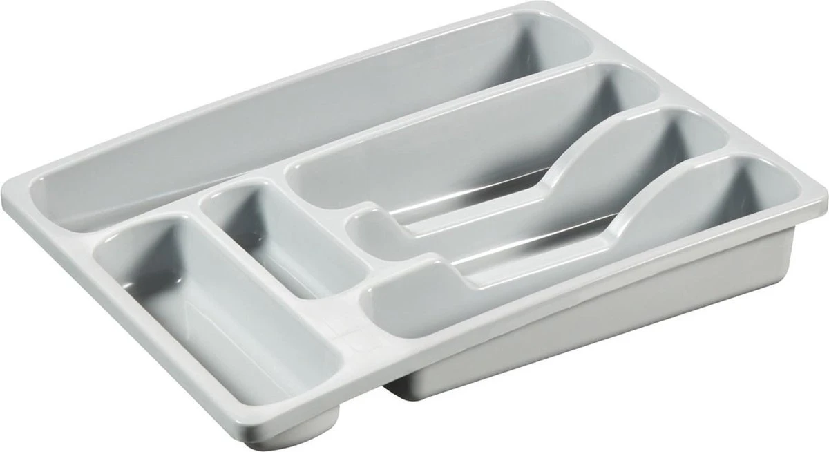 Curver bestekbak 6 vakken M - 29x36x6 cm - lichtgrijs Curver Bestekbak 6 Vakken M - 29x36x6 Cm - Lichtgrijs -Le Creuset Winkel 1200x654 4