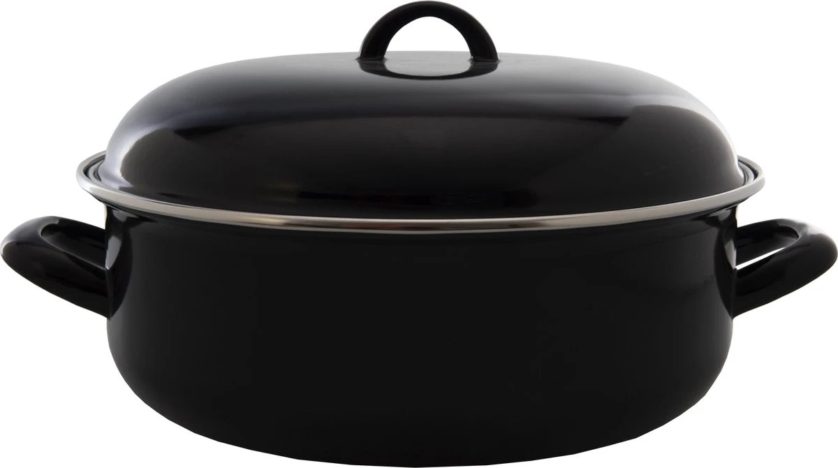 CasaLupo Emaille Braadpan Cooking - ø 28 cm / 6 Liter CasaLupo Emaille Braadpan Cooking - ø 28 Cm / 6 Liter -Le Creuset Winkel