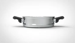 Royal Swiss Snelkookpan / Couscous Pan - 2 In 1 - 10 Liter - Ø 26 Cm - RVS - Inductie - Automatische Sluiting -Le Creuset Winkel 1200x693 3