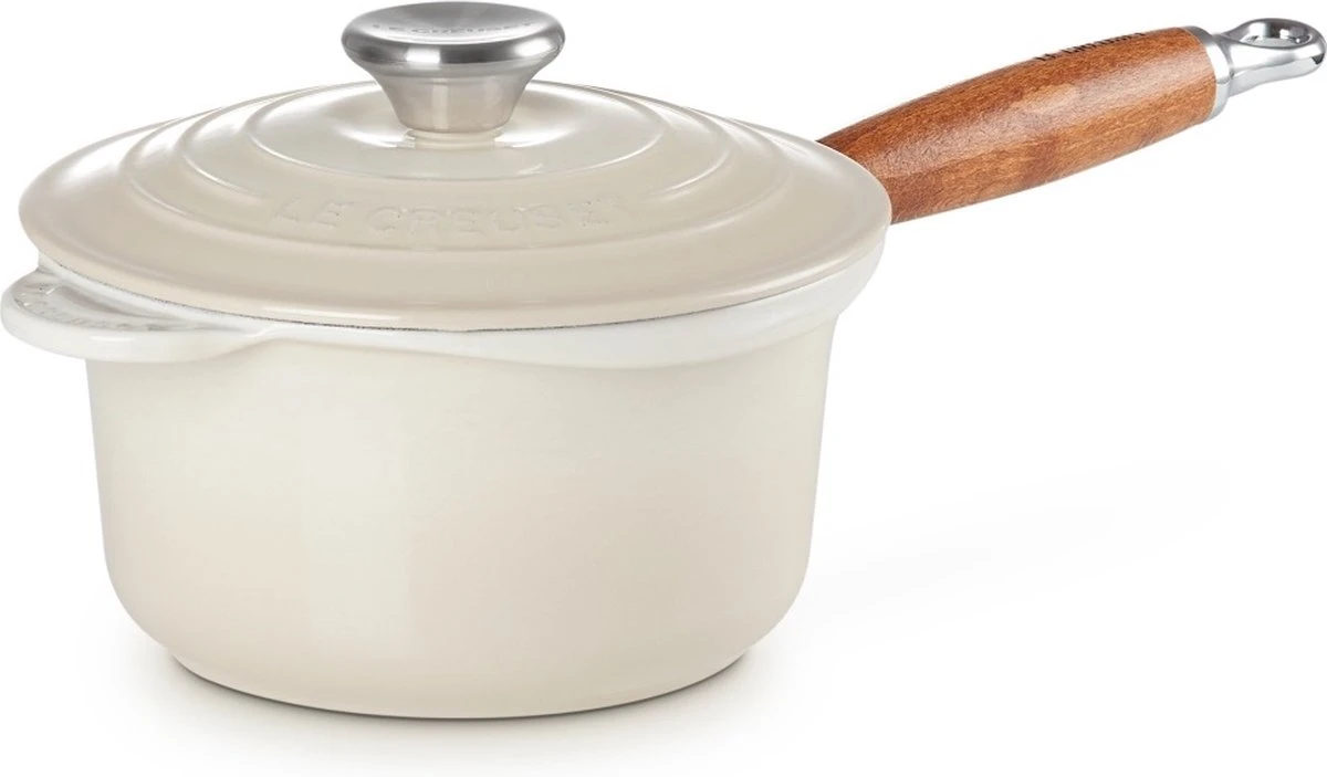 Le Creuset Steelpan - met deksel - Tradition - Meringue - ø 18 cm / 1.8 Liter Le Creuset Steelpan - Met Deksel - Tradition - Meringue - ø 18 Cm / 1.8 Liter -Le Creuset Winkel