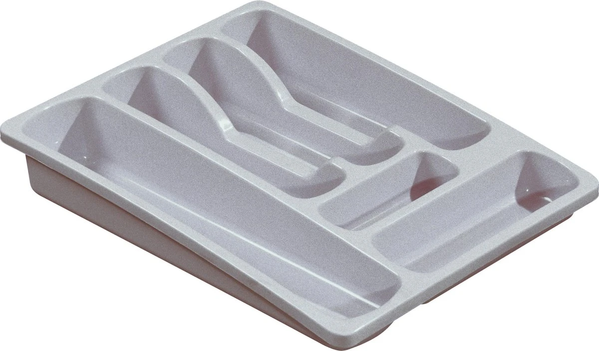 Curver bestekbak 6 vakken M - 29x36x6 cm - lichtgrijs Curver Bestekbak 6 Vakken M - 29x36x6 Cm - Lichtgrijs -Le Creuset Winkel 1200x704 4