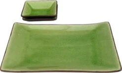 Sushi Servies Set 2 Personen | Groen | Luxe Sushi Servies | Handgemaakt | Sushi Bord En Schaaltjes | 2 Paar Chopsticks | Japanse Kwaliteit | Kirin Gumi Fine Collection | Keramiek | Vaatwasser Bestendig | 5-delig -Le Creuset Winkel 1200x726