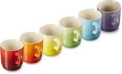 Le Creuset Set Van 6 Koffiebekers 200 Ml Regenboog Kleuren -Le Creuset Winkel 1200x735 3
