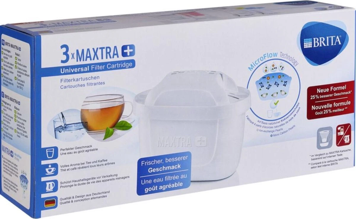 BRITA Maxtra+ Filterpatronen - 3 stuks BRITA Maxtra+ Filterpatronen - 3 Stuks -Le Creuset Winkel 1200x739 4