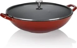 Wokpan Gietijzer Rood, 36 Cm - Kela | Calido -Le Creuset Winkel 1200x755 1