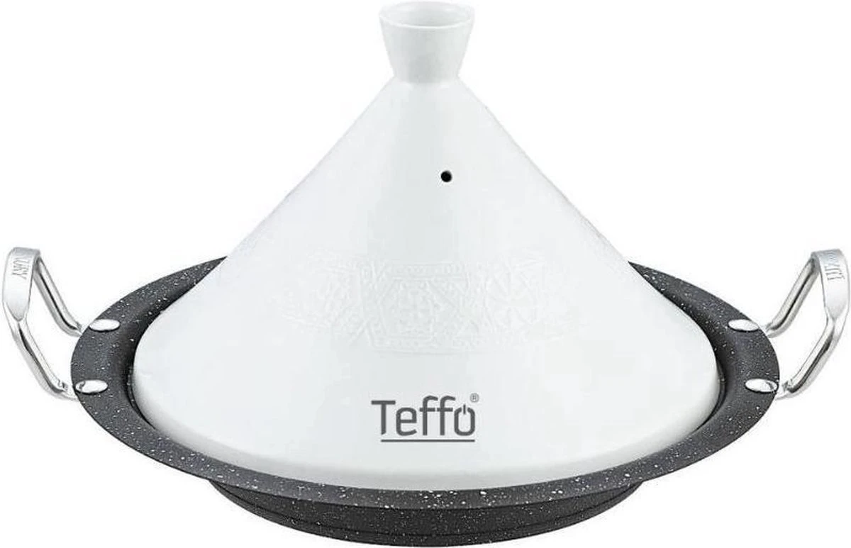Teffo Tajine 30cm Wit - Zwart Teffo Tajine 30cm Wit - Zwart -Le Creuset Winkel 1200x773 1