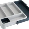 Joseph Joseph Uitschuifbare Bestekbak - Grijs - Sorteervakken & Verstelbaar & Uitschuifbaar