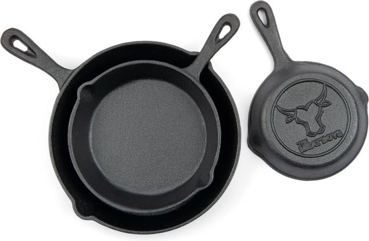 Gietijzeren pannenset - Cast Iron Skillets - BBQ Skilletset Gietijzeren Pannenset - Cast Iron Skillets - BBQ Skilletset -Le Creuset Winkel 1200x786 1