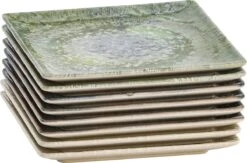Lite-Body Hermes Gebaksbordjes - Set Van 8 Stuks - Ø16 Cm - Groen Reliëf -Le Creuset Winkel 1200x794 10