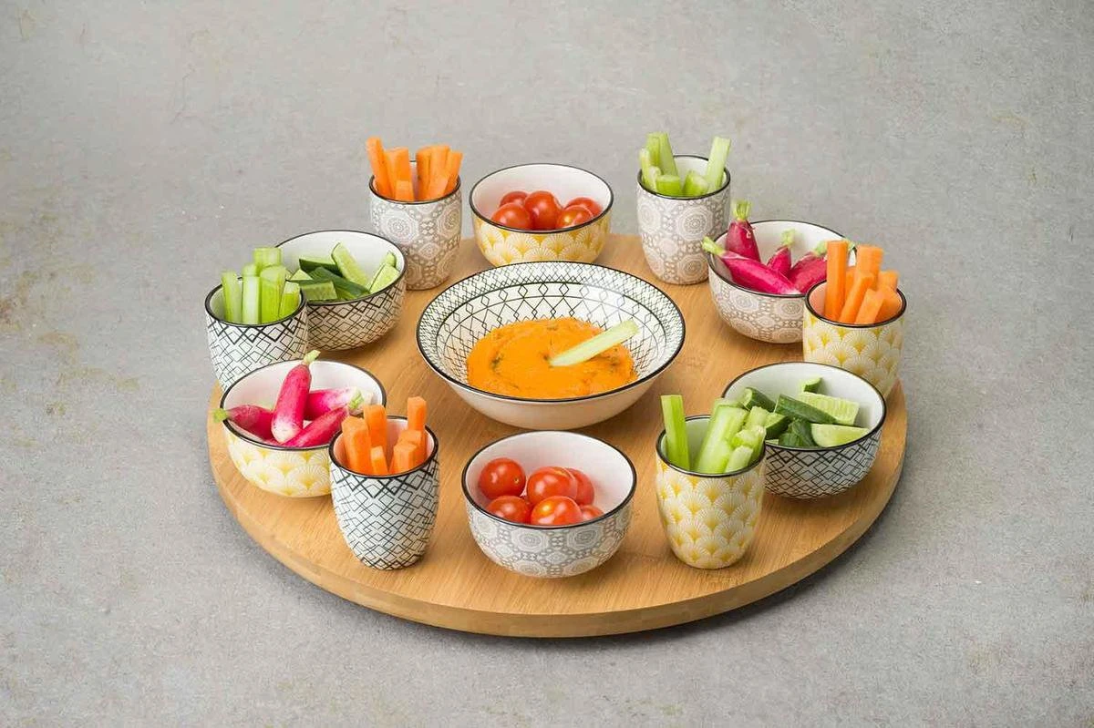 Cosy&Trendy Azra 14-Delig Draaischotel - Ø 40 cm - Bamboe Cosy&Trendy Azra 14-Delig Draaischotel - Ø 40 Cm - Bamboe -Le Creuset Winkel 1200x799 129