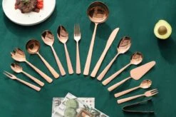 Swiss Pro+ Bestekset In Koffer-72 Delig-12 Persoons-Zwitsers Kwaliteit-Complete Set-100% Roestvrijstaal-Rose Gold 24k-Rose Goud 24K -Le Creuset Winkel 1200x799 141