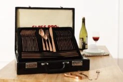 Swiss Pro+ Bestekset In Koffer-72 Delig-12 Persoons-Zwitsers Kwaliteit-Complete Set-100% Roestvrijstaal-Rose Gold 24k-Rose Goud 24K -Le Creuset Winkel 1200x799 143