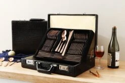 Swiss Pro+ Bestekset In Koffer-72 Delig-12 Persoons-Zwitsers Kwaliteit-Complete Set-100% Roestvrijstaal-Rose Gold 24k-Rose Goud 24K -Le Creuset Winkel 1200x799 144