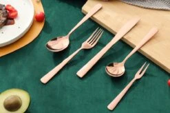 Swiss Pro+ Bestekset In Koffer-72 Delig-12 Persoons-Zwitsers Kwaliteit-Complete Set-100% Roestvrijstaal-Rose Gold 24k-Rose Goud 24K -Le Creuset Winkel 1200x799 146