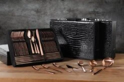 Swiss Pro+ Bestekset In Koffer-72 Delig-12 Persoons-Zwitsers Kwaliteit-Complete Set-100% Roestvrijstaal-Rose Gold 24k-Rose Goud 24K -Le Creuset Winkel 1200x799 147