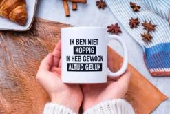 Mok Met Tekst: Ik Ben Niet Koppig. Ik Heb Gewoon Altijd Gelijk | Grappige Mok | Grappige Cadeaus -Le Creuset Winkel 1200x800 162