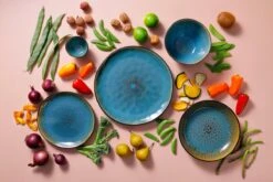 Palmer Bord Lotus 27.5 Cm Zwart Turquoise Stoneware 2 Stuk(s) -Le Creuset Winkel 1200x800 226