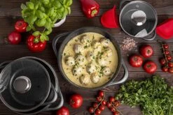 Smile 10-Delige Pannenset - Anti Aanbaklaag - Vaatwasser Bestendig - Zwart - MGK-17 -Le Creuset Winkel 1200x800 60