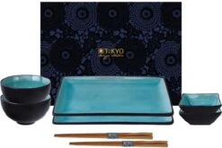 Tokyo Design Studio Glassy Turquoise Sushi Servies - 8 Delig - 2 Persoons -Le Creuset Winkel 1200x801 12