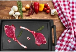 Eurolux Teppanyaki Plaat Met Grepen - 41 X 24 X 2.5 Cm - Zwart - Aluminium - Geschikt Voor Alle Warmtebronnen -Le Creuset Winkel 1200x815 3