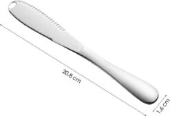 Merkloos Zilverkleurige 3-delige Botermessen Set - Roestvrijstaal - Messenset Voor De Boter - 3 X 20,8 X 1,6 Cm -Le Creuset Winkel 1200x815 8