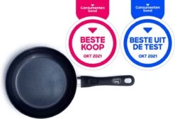 GreenChef Diamond Koekenpannenset Ø 20cm + Ø 28cm - Zwart - Inductie - PFAS-vrij 3 GreenChef Diamond Koekenpannenset Ø 20cm + Ø 28cm - Zwart - Inductie - PFAS-vrij -Le Creuset Winkel 1200x816