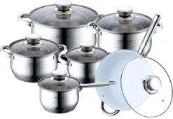 Royalty Line Luxe Pannenset - 12 Delig - RVS 4 Royalty Line Luxe Pannenset - 12 Delig - RVS -Le Creuset Winkel 1200x825