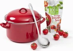 Stamppot / Soeppan, ø24cm, Rood Emaille, Voccelli -Le Creuset Winkel 1200x836 4