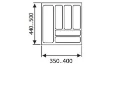 Culinorm Bestekbak - Besteklade - 40 Cm Breed X 50 Cm Diep - Grijs -Le Creuset Winkel 1200x850 10