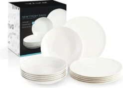 Villeroy & Boch, Vivo 19-5254-7611 Tafelservies Voor Maximaal 6 Personen, 12 Stuks, Premium Porselein, Wit 2 Villeroy & Boch, Vivo 19-5254-7611 Tafelservies Voor Maximaal 6 Personen, 12 Stuks, Premium Porselein, Wit -Le Creuset Winkel 1200x860 2