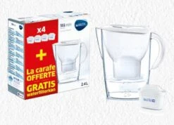 BRITA Waterfilterbundel Marella Cool White + 4 MAXTRA+ Filterpatronen -Le Creuset Winkel 1200x867 3