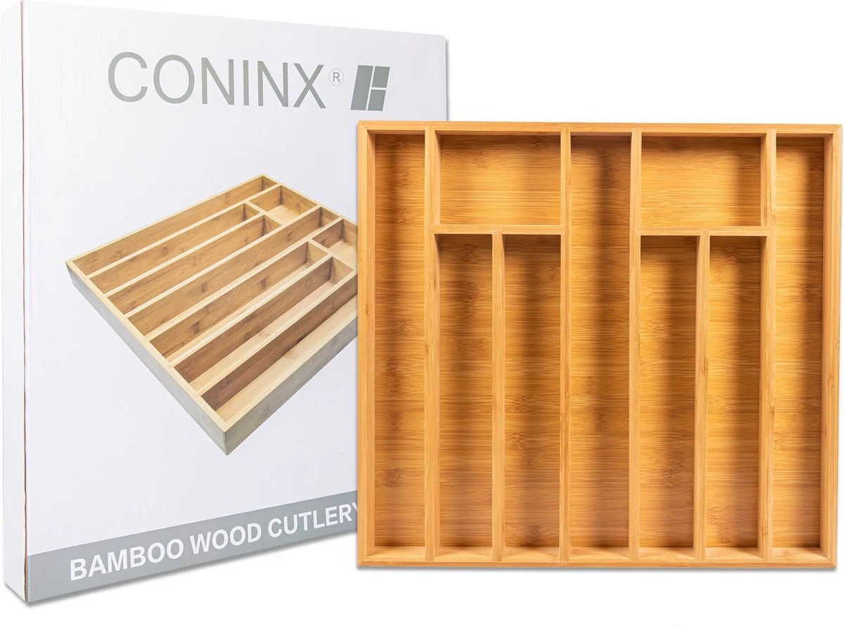 Grote Bestekbak Bamboe 51x47cm | Besteklade van Coninx | Bestekhouder | Opbergbak | Duurzaam | voor Laden van 47cm diep Grote Bestekbak Bamboe 51x47cm | Besteklade Van Coninx | Bestekhouder | Opbergbak | Duurzaam | Voor Laden Van 47cm Diep -Le Creuset Winkel 1200x890 4
