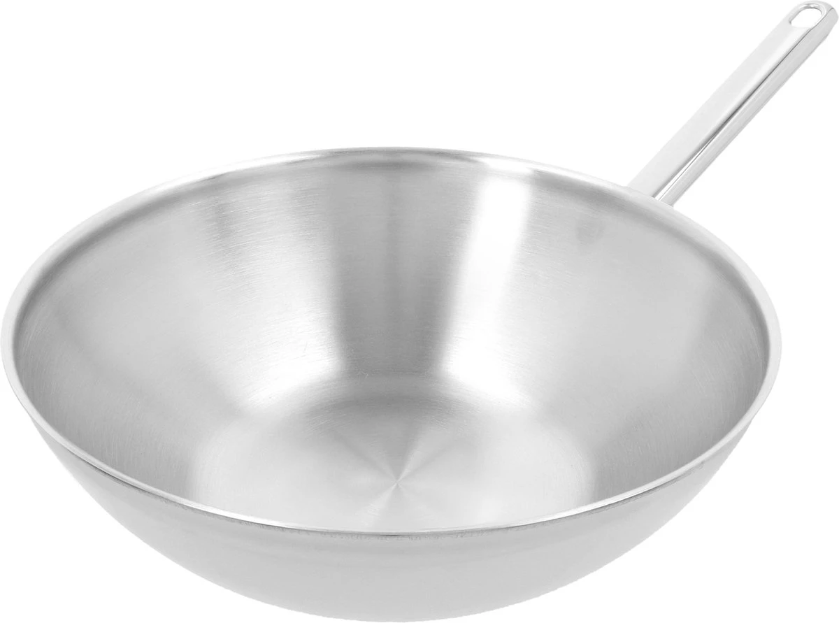 Demeyere Senses 5 RVS Wokpan - Inductie - 30 cm – PTFE en PFAS Vrij Demeyere Senses 5 RVS Wokpan - Inductie - 30 Cm – PTFE En PFAS Vrij -Le Creuset Winkel