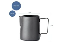 Krumble Melkkannetje 300ml / RVS Melkopschuimkan / Melkkan / Antraciet - Zwart -Le Creuset Winkel 1200x900 136