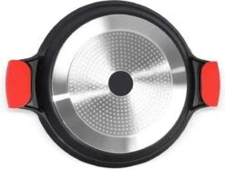 CUILINA Paella Pan 40 Cm– Duitse GREBLON Antiaanbaklaag Marmer Coating - Voor Inductie En Alle Warmtebronnen - Met Afneembare Siliconen Handvatten. -Le Creuset Winkel 1200x902 4