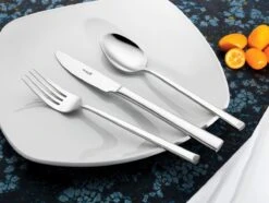 Sola Bestekset Luxor - Modern - 8 Persoons - 70 Delig - Zilverwit Edelstaal 18/10 - RVS - Zilver -Le Creuset Winkel 1200x906 12