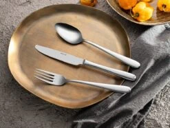 Sola Bestekset Fleurie - Modern - 9 Persoons - 90 Delig - Zilverwit Edelstaal 18/10 - RVS - Zilver -Le Creuset Winkel 1200x906 16