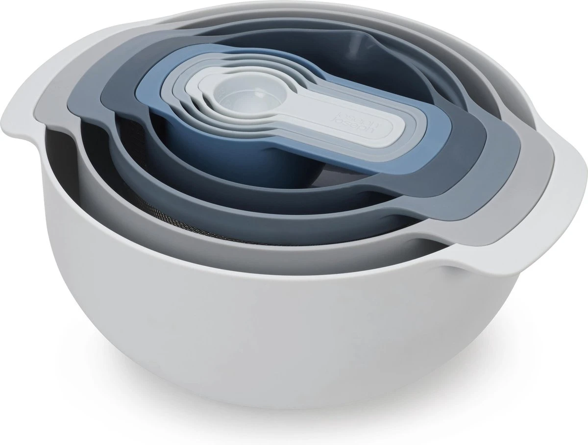 Joseph Joseph Editions Sky Nest 9 Plus Keukenhulpen - Polypropyleen - Set van 9 Stuks - Oceaan Joseph Joseph Editions Sky Nest 9 Plus Keukenhulpen - Polypropyleen - Set Van 9 Stuks - Oceaan -Le Creuset Winkel 1200x908 8