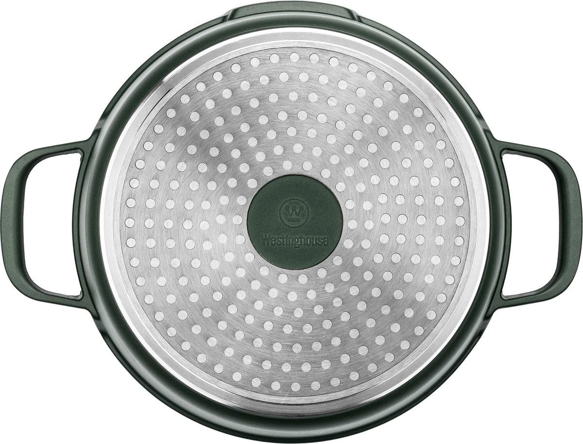 Westinghouse Performance Series - Hapjespan Inductie Met Deksel - 28cm Sauteerpan - Oven Geschikt - Groen Westinghouse Performance Series - Hapjespan Inductie Met Deksel - 28cm Sauteerpan - Oven Geschikt - Groen -Le Creuset Winkel 1200x915 2