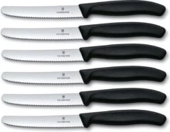 Victorinox Tafelmes 6 Stuks Zwart Krom Heft -Le Creuset Winkel 1200x927 5