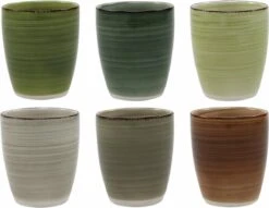Tavola - Koffiemokken - Zonder Oor - Kleurrijk - Aardewerk - 160Ml - 6 Stuks - Ibizia -Le Creuset Winkel 1200x929 2