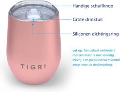 TIGR Cup - Drinkbeker - Thermosbeker - Koffie En Thee - 350ml - Rosé Goud -Le Creuset Winkel 1200x930 4