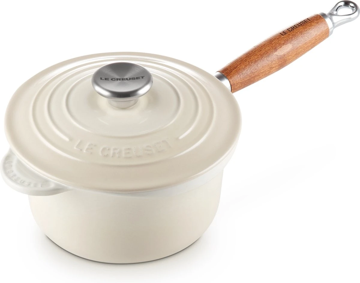 Le Creuset Steelpan - met deksel - Tradition - Meringue - ø 18 cm / 1.8 Liter Le Creuset Steelpan - Met Deksel - Tradition - Meringue - ø 18 Cm / 1.8 Liter -Le Creuset Winkel